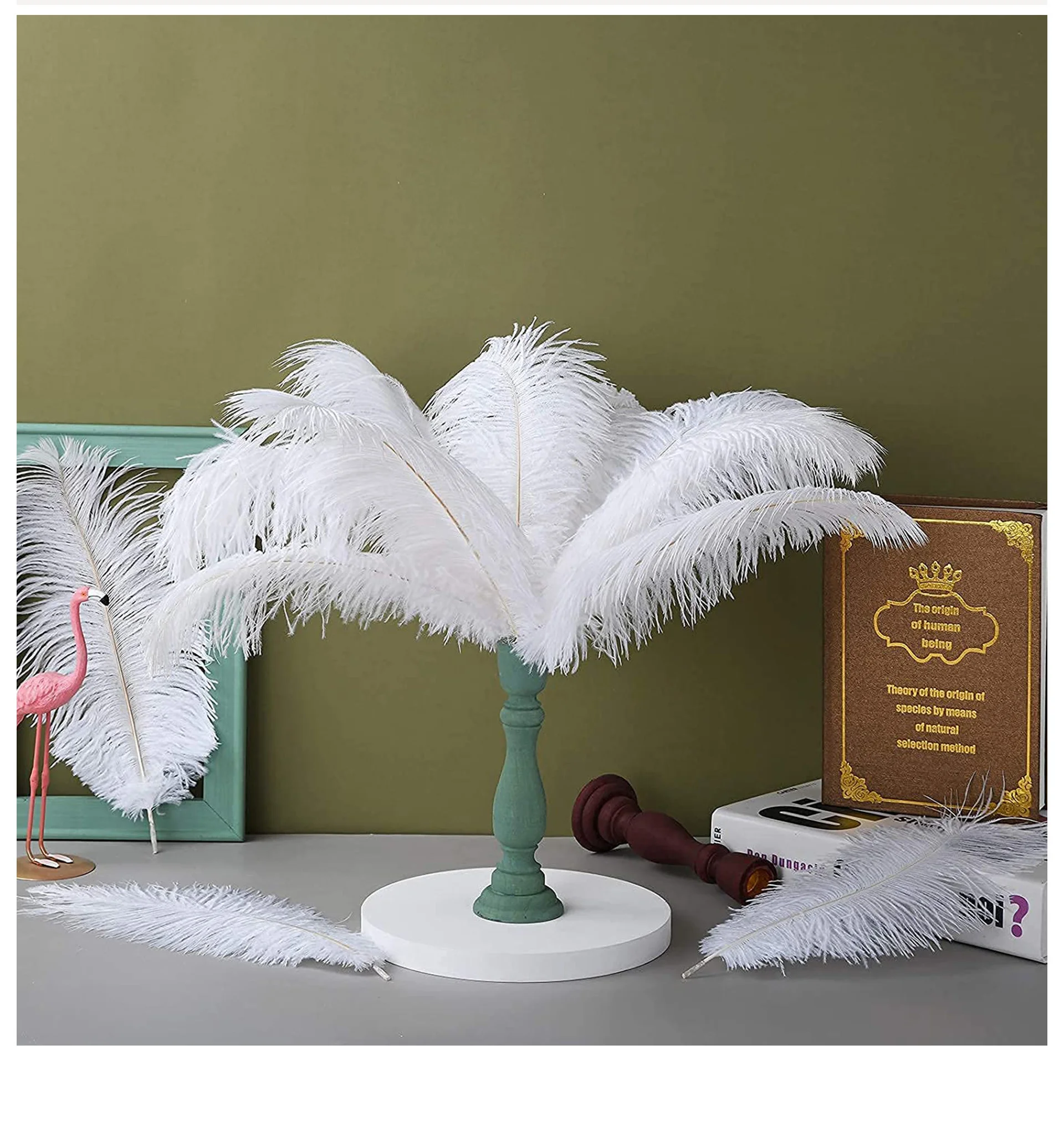 10 PCS/Lot Light Purple Ostrich Feathers 15-50CM Long Plumes for Crafts  Wedding Carnival Table Centerpiece Decoration Accessory - AliExpress, image size:1920x2043