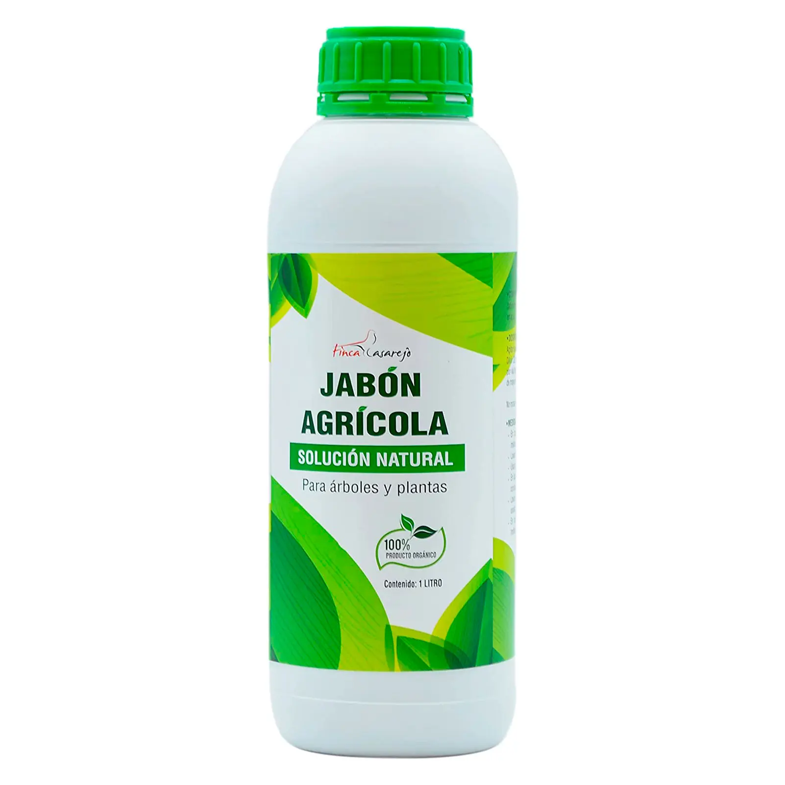 FINCA CASAREJO Jabón agrícola (potásico) de 1 litro - Solución Natural contra los Hongos en Plantas - Limpiador orgánico para árboles y Plantas