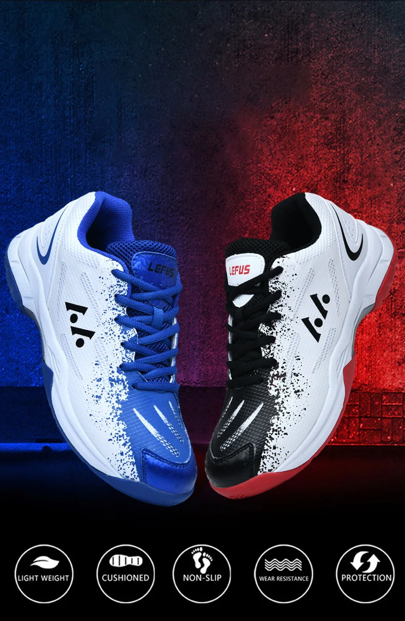 Description Picture 6 of itemBrand LEFUS 2023 Men Women Sports Table Tennis Badminton Shoes Pro Badminton Competition Tennis Training Sneakers zapatillas