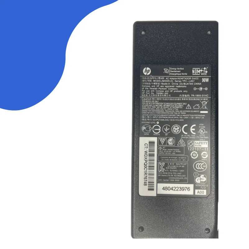 Фото Блок питания для ноутбука HP 1040 G2, 14-k010, 15-k000nr, 17-k203na, 14-e023tx, 14-r075sr. 19,5V 4,62A №3