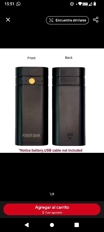 5V 2A 6000mAh 2X 18650 USB Type-C Battery Charger Case DIY Power Bank Box For Phone Electronic Charging Not Including Batteries photo review