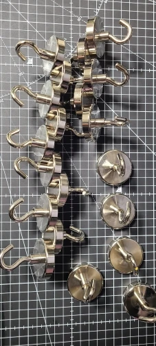 Mighty Magna Hooks: 10-Pack Heavy-Duty Magnetic Hooks for Seamless Storage Solutions photo review