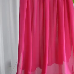 Elegant Pink Burgundy Rust Chiffon Fabric - Perfect for Wedding Dresses, Formal Gowns, Decorations & DIY Projects (Rose red)