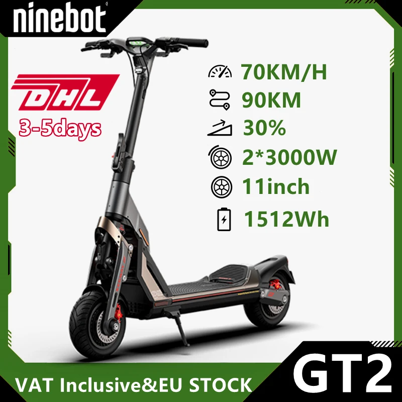 Eu Stock Ninebot By Segway Gt2 Super Electric Scooter Dual Wheel Drive