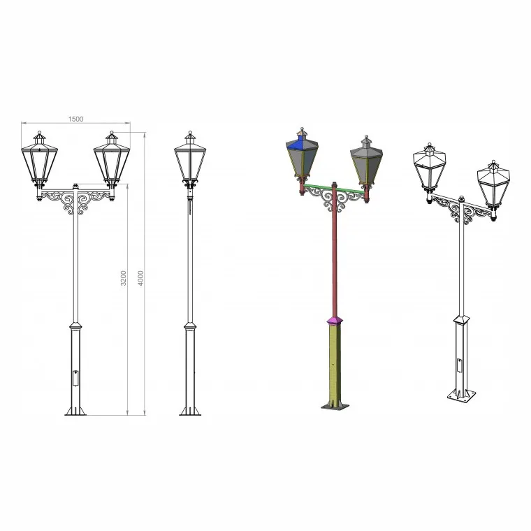 Рисунок 2 - Наземный фонарь Burren 640-42/b-50