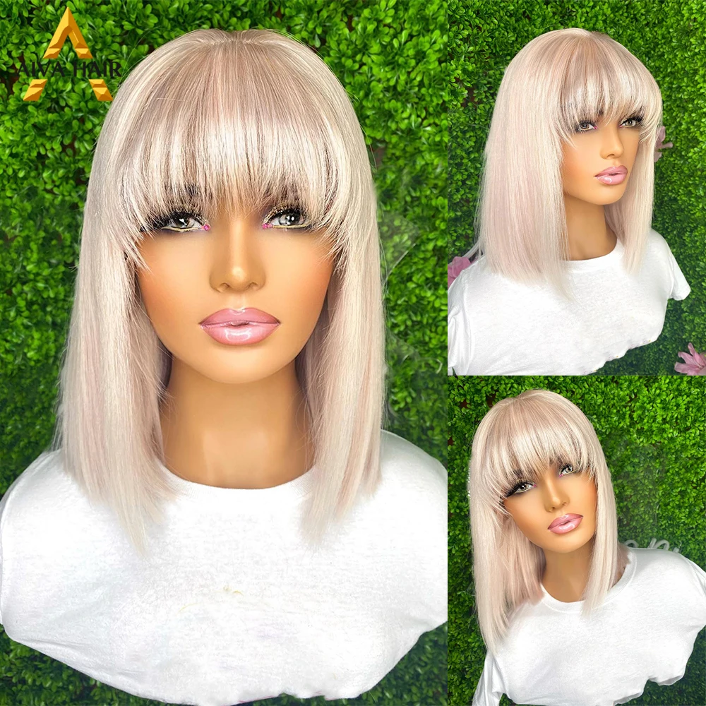 

Blonde Color Synthetic 12 Inch Straight Transparent Drag Queen Wig 13X4 Lace Front 613 Cosplay Wigs For Black Women Pre Plucked