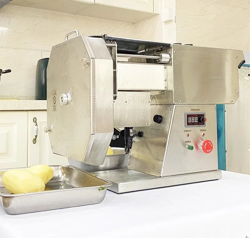5-30MM Commercial Potato Cutter Potato Chips Stick Cutting Machine Crinkle French Fries Cutting Machine For Wave Shape