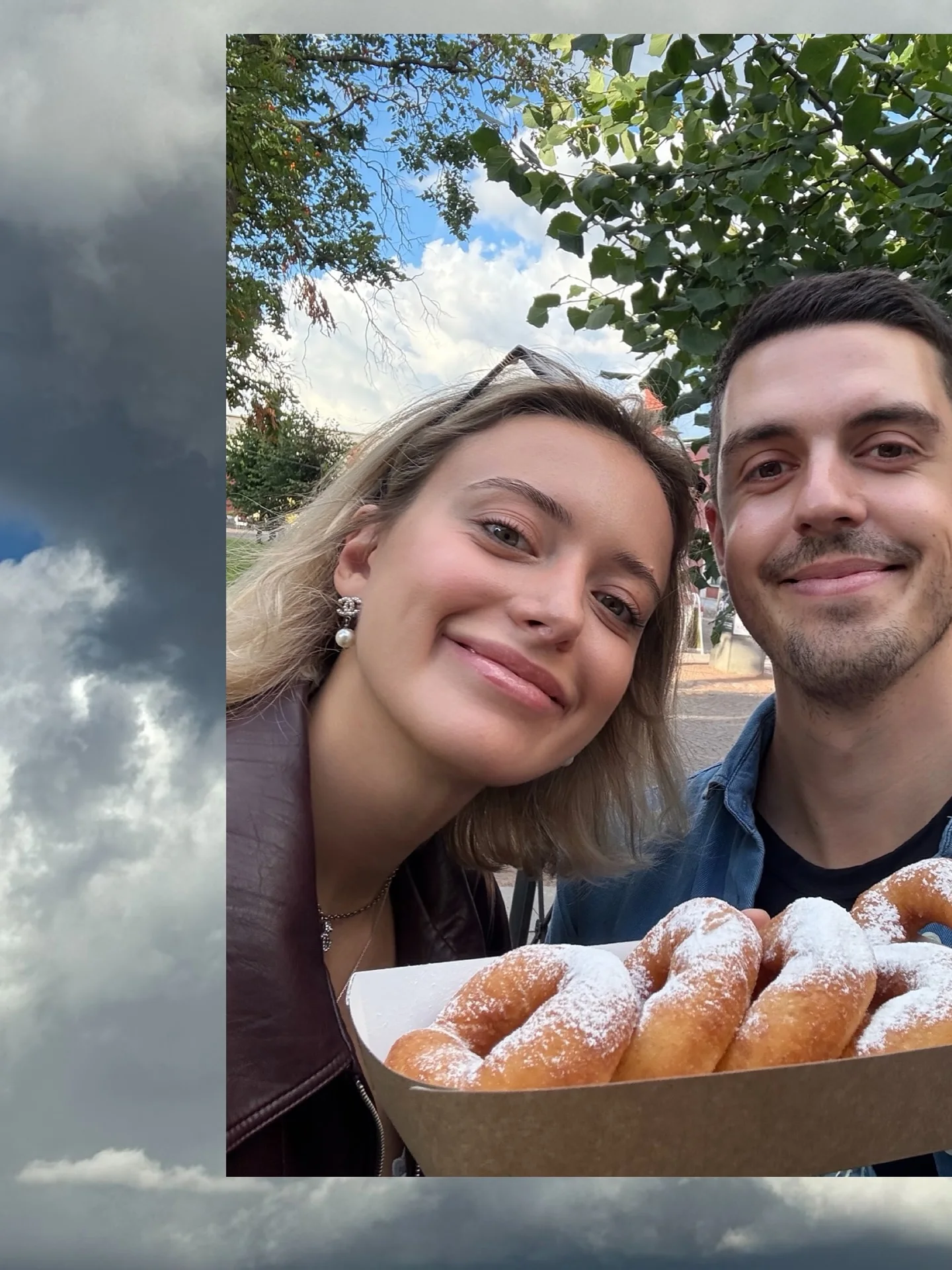 Dark Red Leather Jacket - Women's Lace-Up Zipper Coat