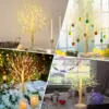 1pc 144 LED Birch Tree Lights, Warm White Light, USB And 3AA Battery Powered (Not Included), Holiday  Decorative Tree 5