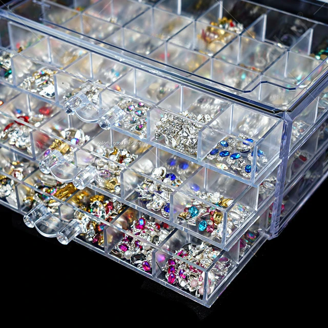 120 Grids Clear Jewelry Organizer Acrylic Jewelry Packaging & Display  Organizer porta joias 5 Layer Jewellery Box Large joyeros - AliExpress,  Clear Jewelry Organizer