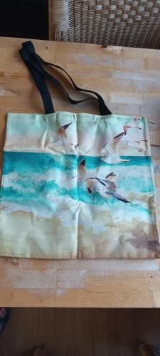 Ukiyoe Crane Designer Tote Bag