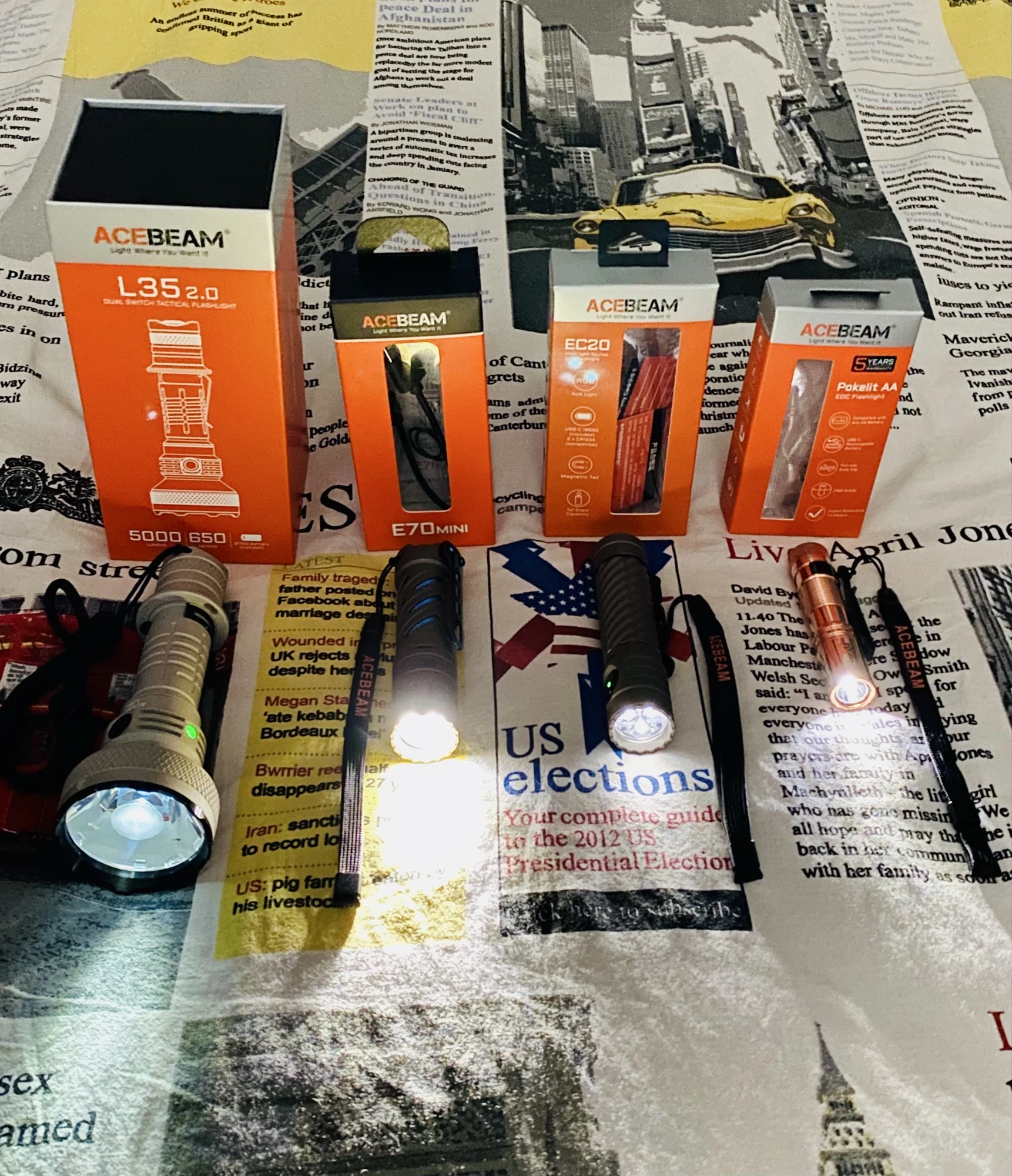 ACEBEAM L35 2.0 Tactical Flashlight 6500K 5000LM Super Bright 650M