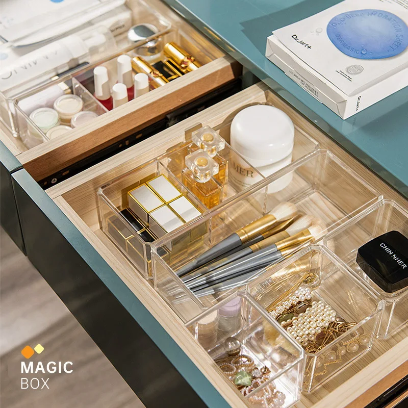 

7 Size Combined Storage Box Desktop Drawer Storage Home Organizer Box Cosmetics Lipstick Socks Underwear Storage Basket