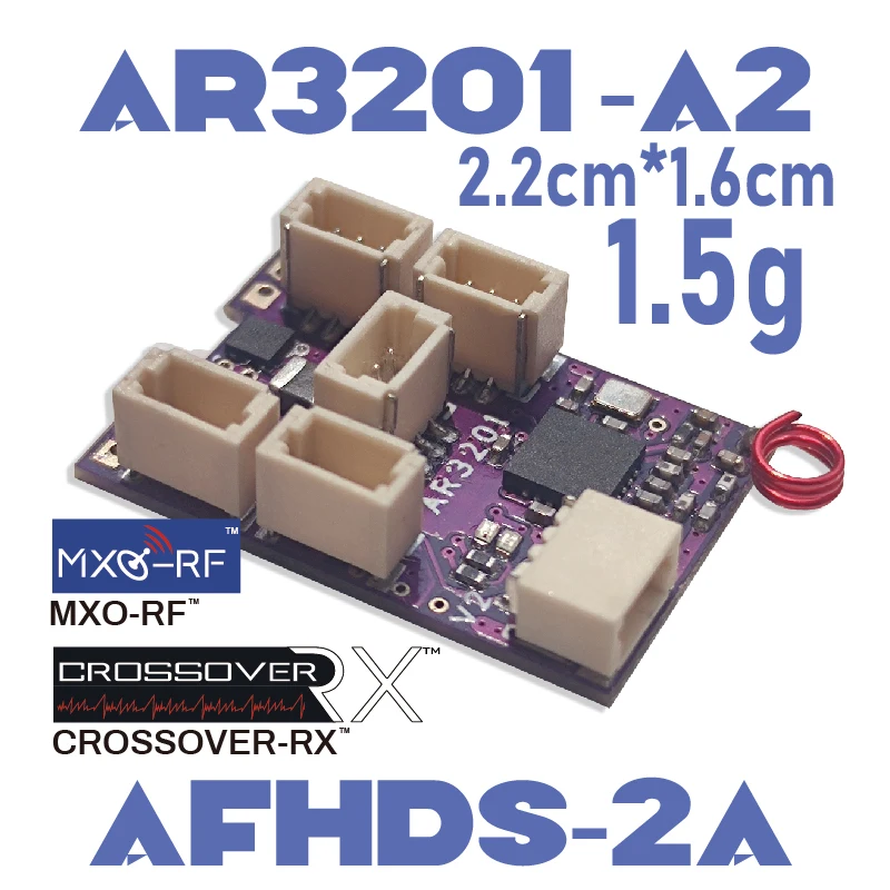 CROSSOVER-RX AR3201-A2(FLYSKY-AFHDS-2A) Built-in 2 brushed ESCs/6CH ...