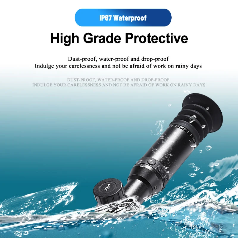 Tactical Infrared Thermal Imager Scope 384x288 17&mu;m 25mm/35mm/50mm Reticle Riflescope Hotspot Tracking Thermal Scope for Hunting