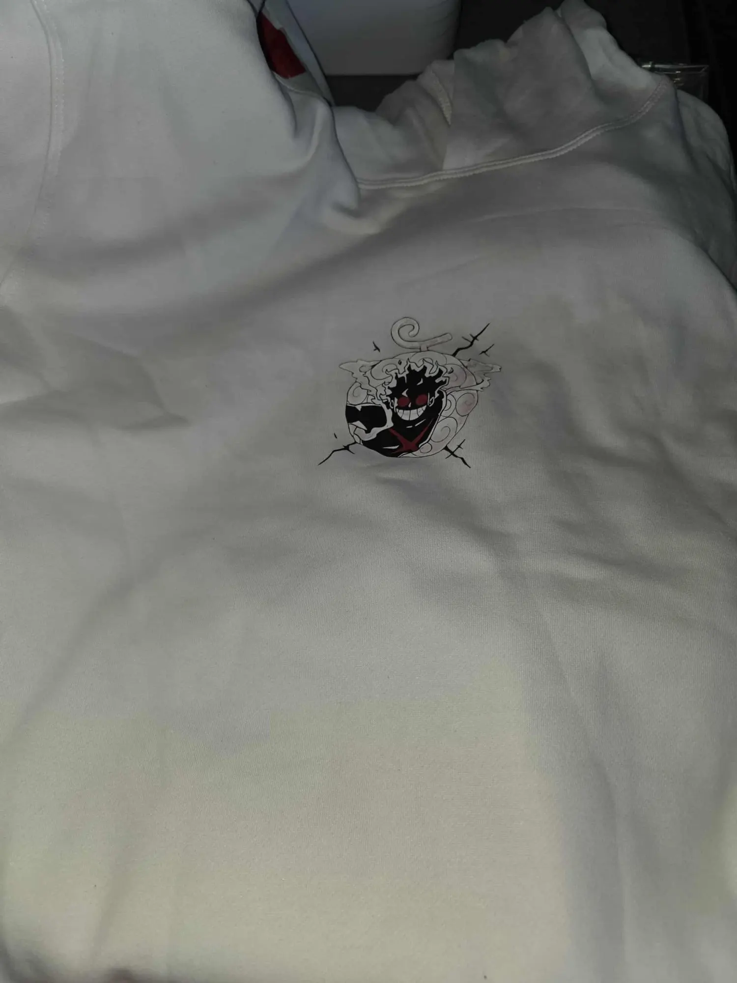 One Piece Gear 5 Luffy Hoodie – Zip-Up Anime Jacket with Sleeve Graphics (Multiple Colors)