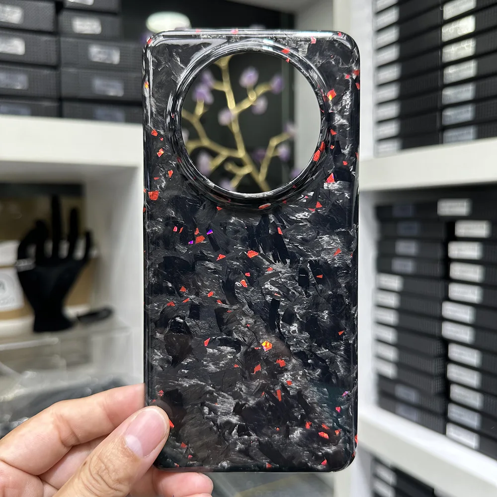 

Real Forged Glossy / Matte Carbon Fiber Case for Huawei Mate 60 Pro Super Light Hard Protective Fashion 60Pro Phone Back Cover