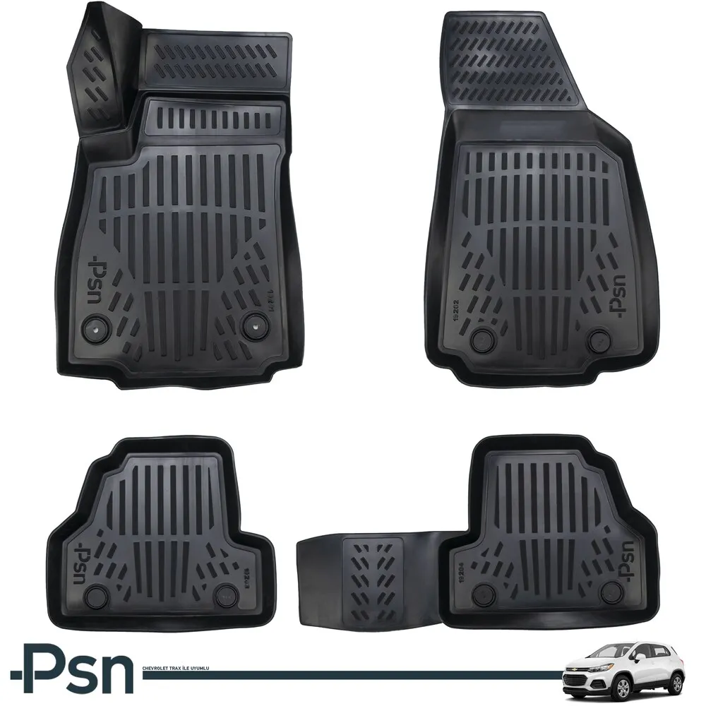 

3D Pool Car Mats Compatible for Chevrolet TRAX Auto Interior Carpet Protector Rubber Luxury Floor Non Slip PSN