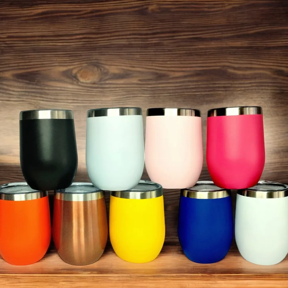 Copo Cuia Térmico 350 mL Em Inox Cor Aleatoria Com Tampa Acrílica Fosco 3