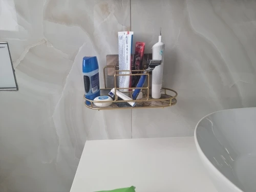 Wall-Mounted Bathroom Organizer - Maximize Space and Simplify Your Morning Routine photo review