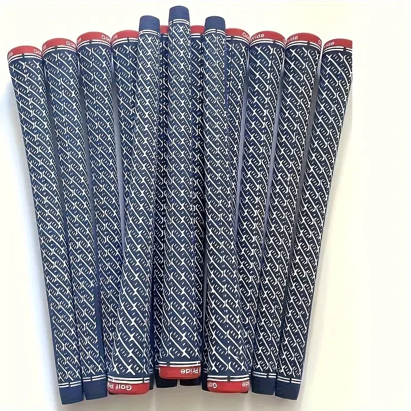 Blue Rubber Golf Grips 13pcs Anti-Slip Hybrid Golf Club Grips Standard/Midsize All Weather Control High Traction & Feedback