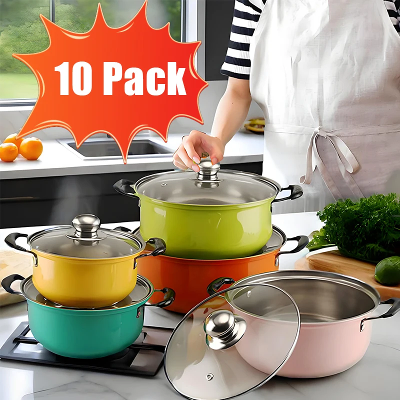 10-piece stainless steel cookware set 2