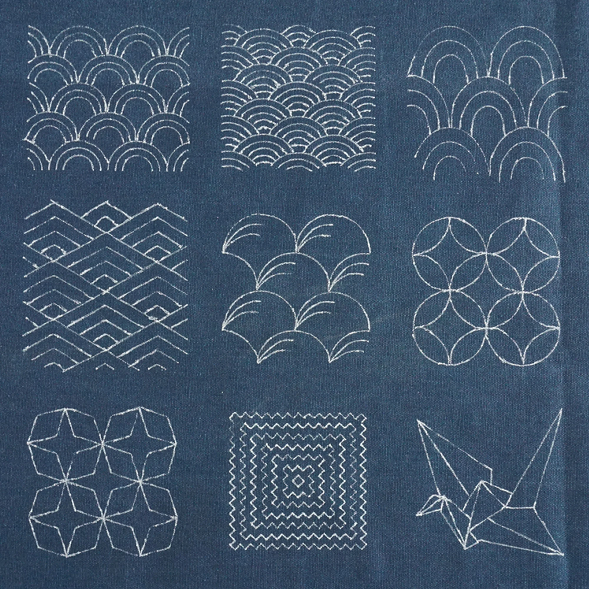 Classic Acrylic Sashiko Templates Sashiko Stencil Sashiko Drawing Template  Embroidery Pattern