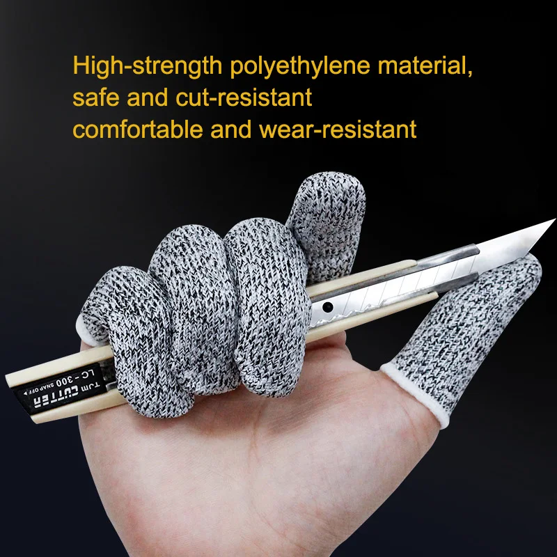 TOFAR 20pcs Anti-cut Finger Sleeve Cover Finger Protector Level 5 Vinyl Car Wrap Window Tint Film Cut Safety Fingertip Gloves