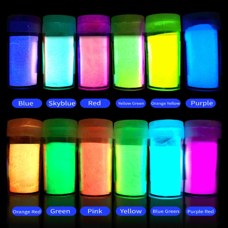 20g/Bottle Luminous Powder DIY Resin Pigment Glow In Dark Pigment Powder