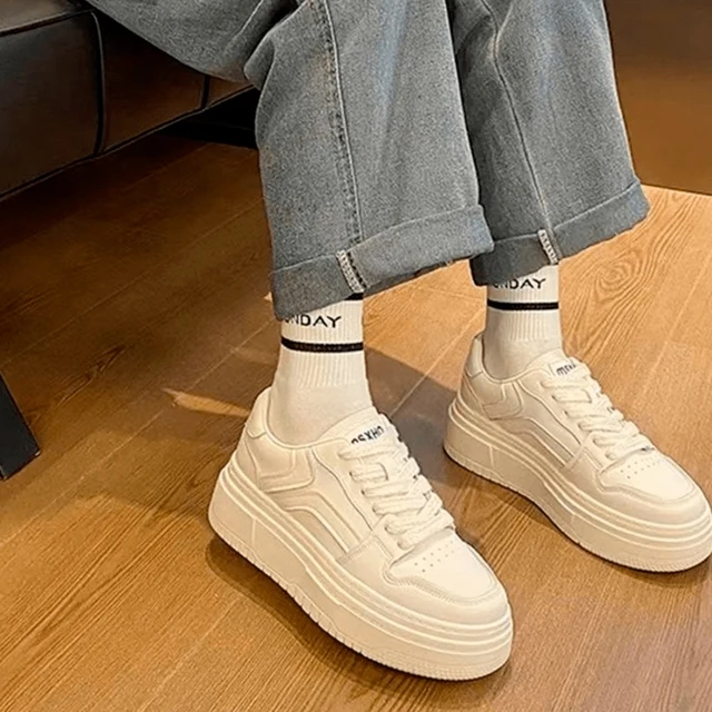 Tenis casual para mujer con plataforma transpirable varios colores Ligero cómodo para dama Fashion Plataforma CITY 45780-81