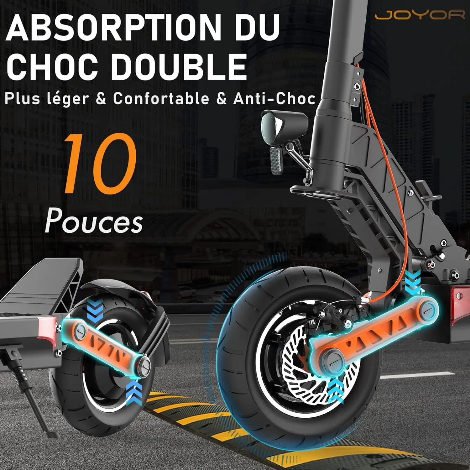 Scooter elettrici per adulti S10S, scooter elettrici, anteriore e posteriore, scooter elettrici 60V 18Ah gamma 85KM - immagine 5