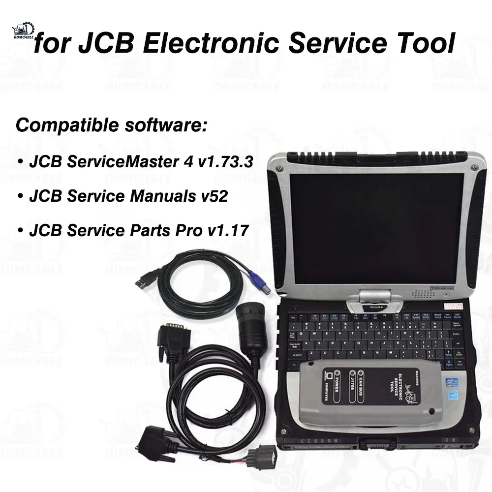 

Электронный сервис MASTER для JCB 1.73.3 KIT JCB с SPP CANBUS J1708 диагностический сканер инструмент с CF19 ноутбуком