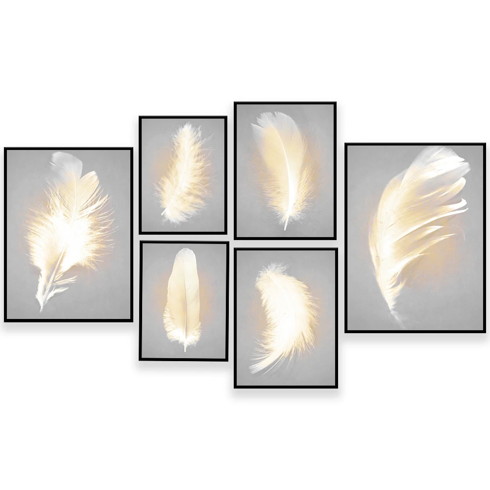 Рисунок 4 - Белый Ангел перо простой Бохо золотой