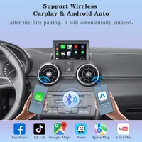 Wireless CarPlay Android Auto Decoder Box For Audi A8 MMI 3G 2010 2011 2012-2018 With BT Mirror Link AirPlay GPS AUX Car Module 3