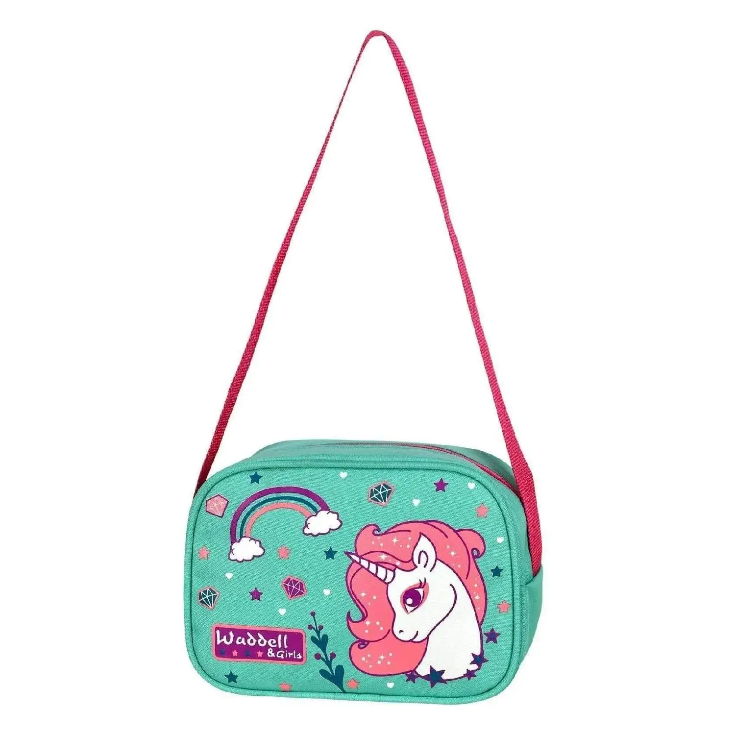 Waddell Unicorn Pattern Kids Backpack and Lunch Box , Backpack Waterproof Package Student School Stationery, High Quality Brand