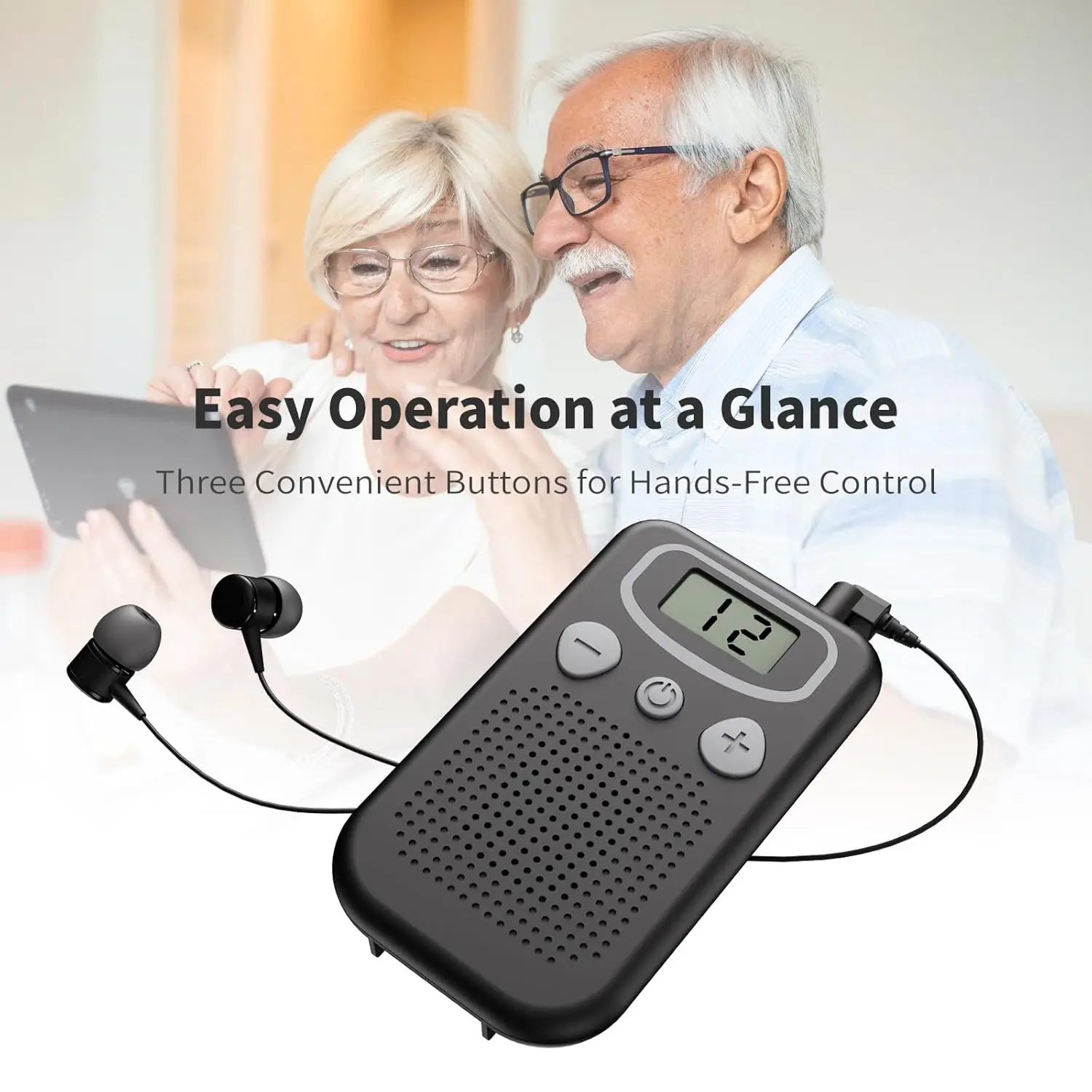Personal Voice Enhancer, Portable Hearing Aids Enhance Human Voice, Cancel Background Noise 6