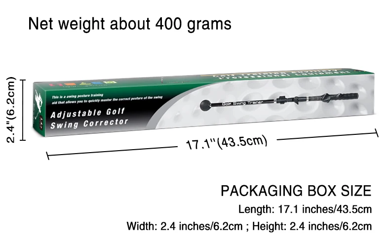 Description Picture 6 of itemGolf Swing Trainer Exerciser Aid Adjustable, Portable Golf Training Aid to Improve Hinge Forearm Rotation Shoulder Turn –Light