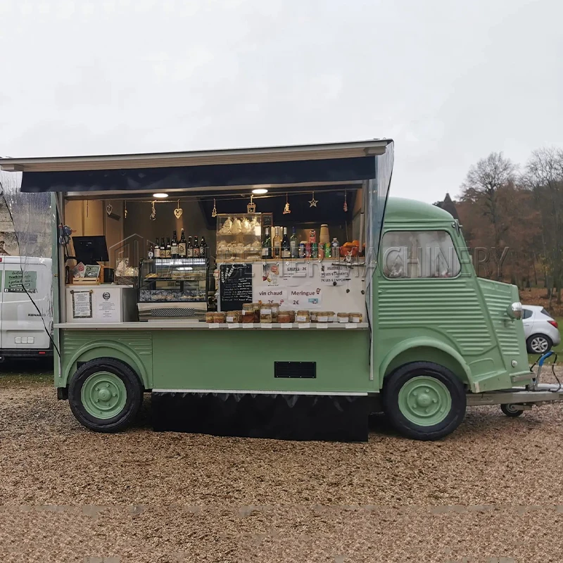 Mobile Bar Food Trailer Coffee Kiosk Van Pizza Hot Dog Cart Fast Food