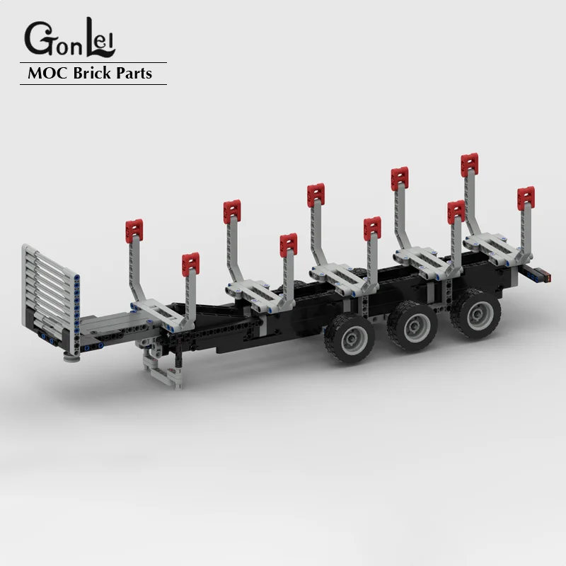 Rimorchio Tecnico Per Tronchi Di Legno Moc Compatibile Con Il 42078 Mark Inno Truck Cars Building Blocks Modello Mattoni Fai Da Te Giocattoli Regali
