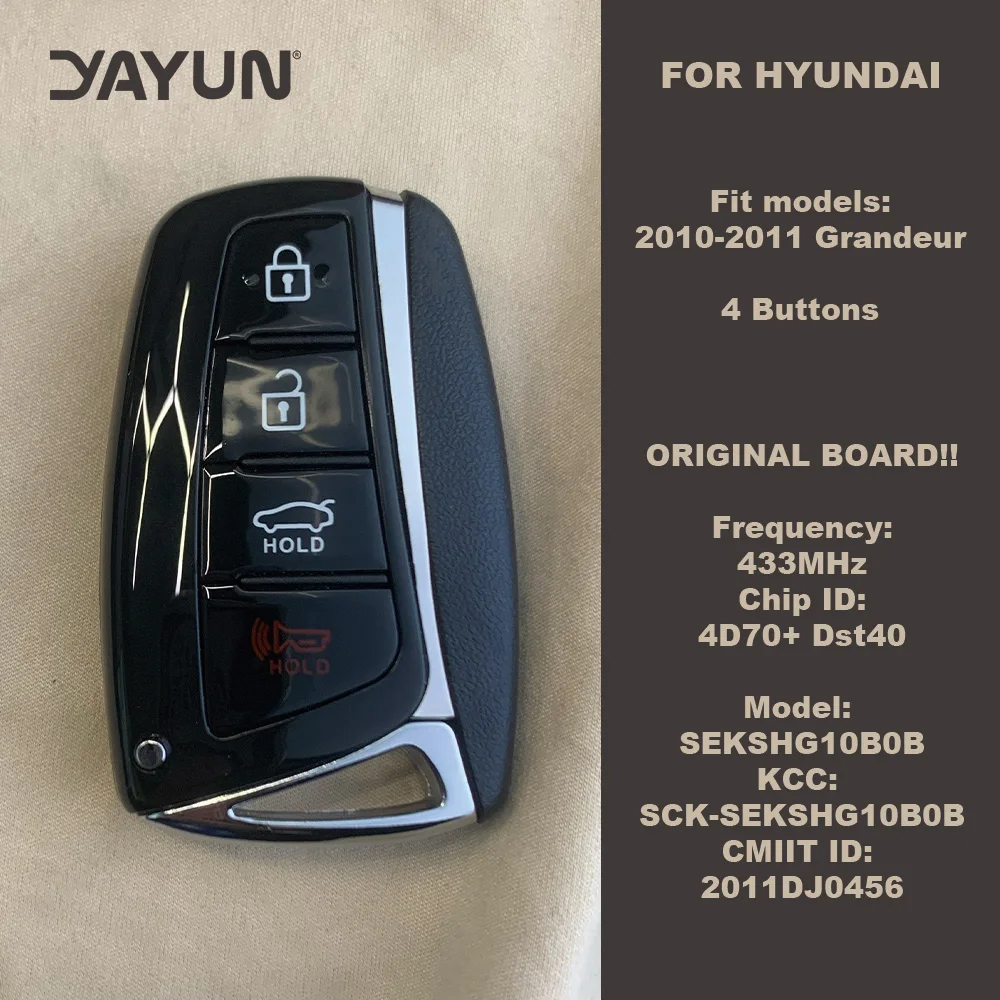 YAYUN-Original-Circuit-Board-4-Buttons-Smart-Car-Key-For-2010-2011 ...