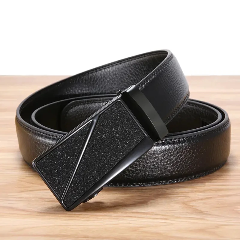 men automatic men's belts wide belts leather belt direct supply black genuine leather luxury brand leather belt mens belt