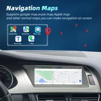 Écran tactile Android Auto sans fil CarPlay pour Audi A4 B8 2008 2009 MMI 2G Radio Systèmes multimédias intelligents Navigation 6