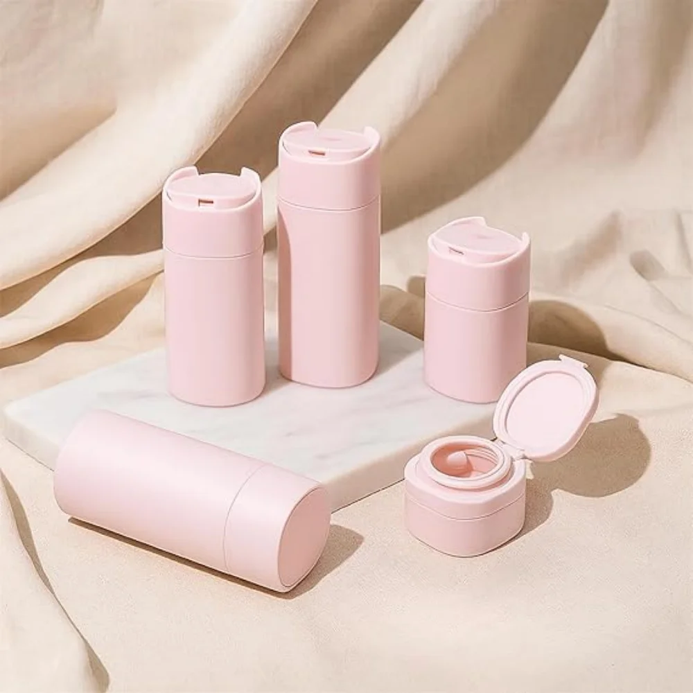 5-Piece TSA-Approved Travel Dispenser Bottle Set - Essential Toiletry Containers