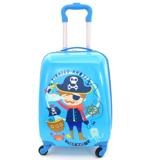 Maleta cabina estampada infantil 4 ruedas trolley rigida infantiles|Equipaje con ruedas| - AliExpress