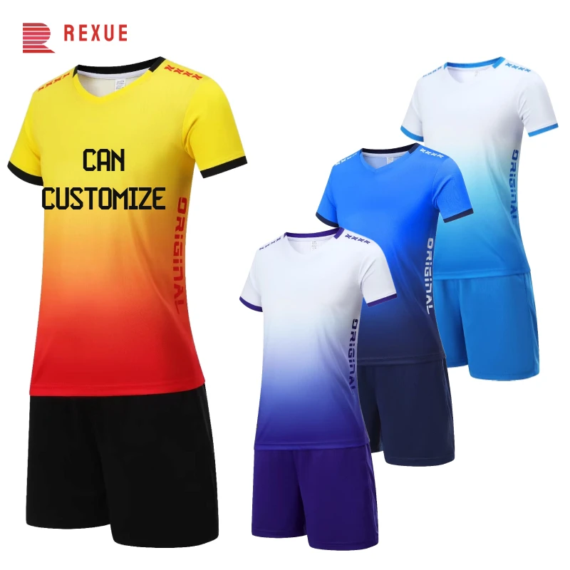 Women College Volleyball Jersey Uniforms Men New Badminton Football Team Clothes Breathable Polyester Table Tennis Set