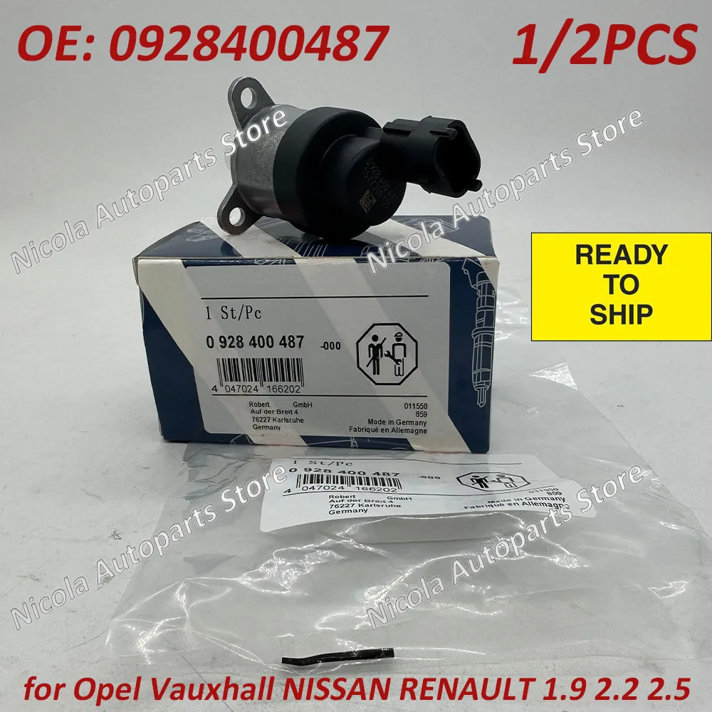 

1/2PCS 0928400487 For B-osch Fuel Pump Regulator Control Valve For R-enault V-auxhall O-pel Nissann 0928400584 0928400502