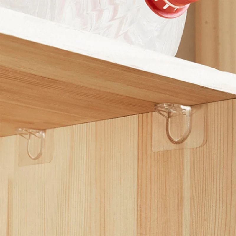 Description Picture 2 of itemPartition non punched strong bracket self-adhesive wardrobe shelf bracket adhesive nail bracket clip wall bracket