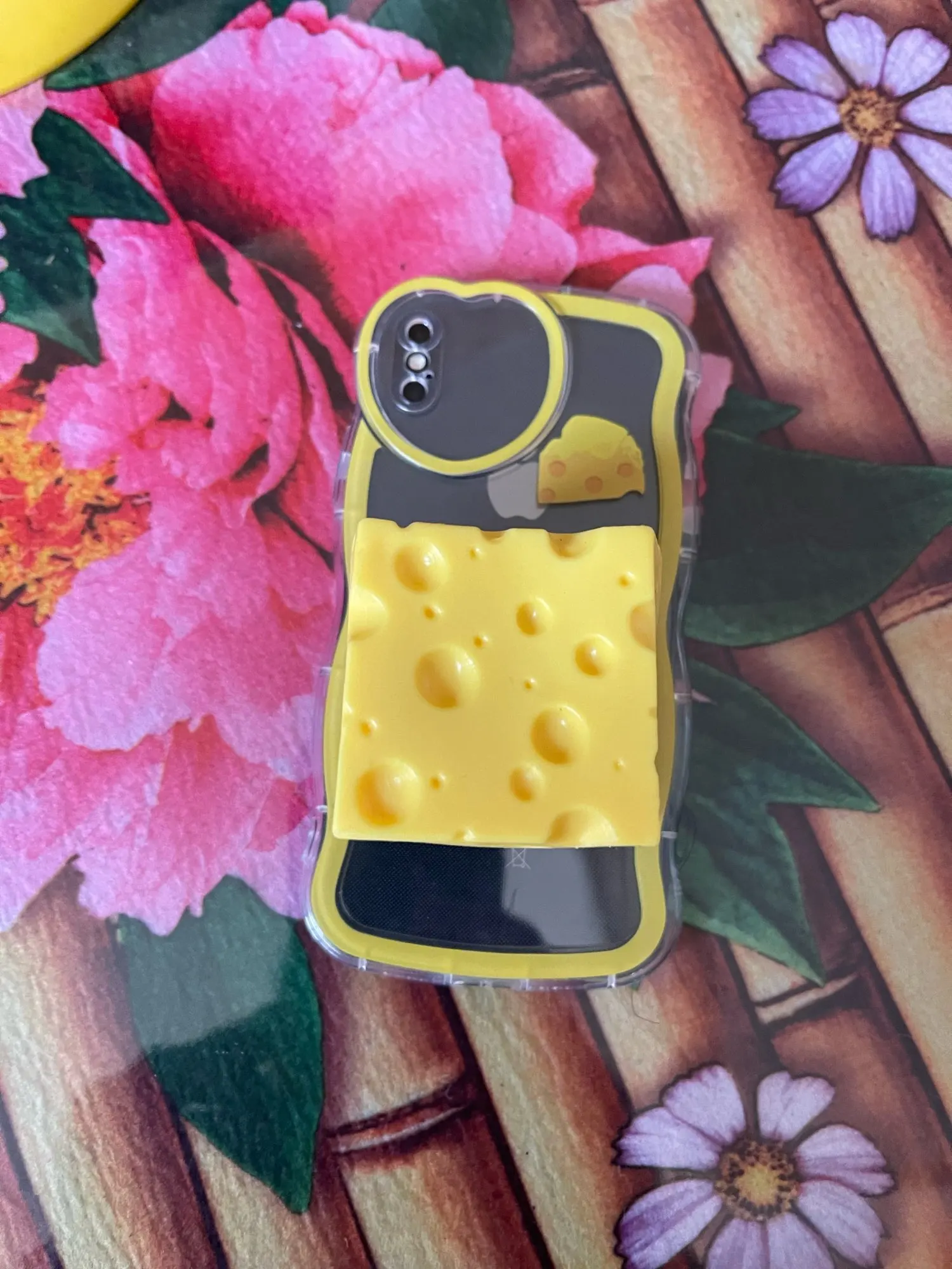 Capa de queijo criativa 3D para iPhone