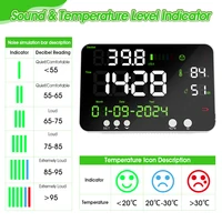 4-in-1 Decibel Meter Noise Monitor Sound Level Meter, Wall Mounted Digital Noise Meter , for Classroom, Library,Studio, Factory 2