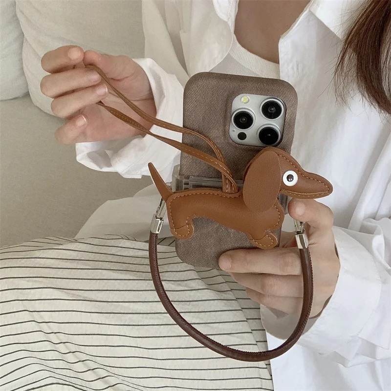 Chic Crossbody Phone Case with Fabric Strap and Back Clip